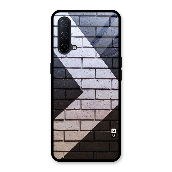 Wall Arrow Design Glass Back Case for OnePlus Nord CE 5G
