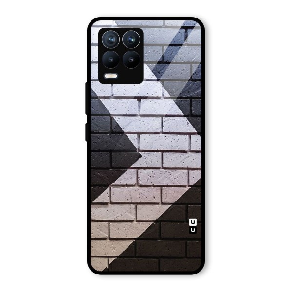 Wall Arrow Design Glass Back Case for Realme 8