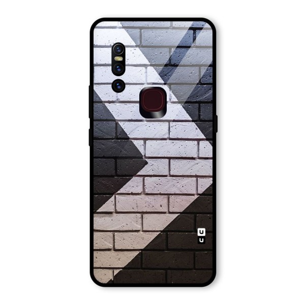 Wall Arrow Design Glass Back Case for Vivo V15