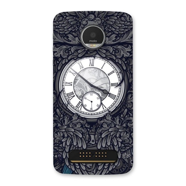 Wall Clock Back Case for Moto Z Play