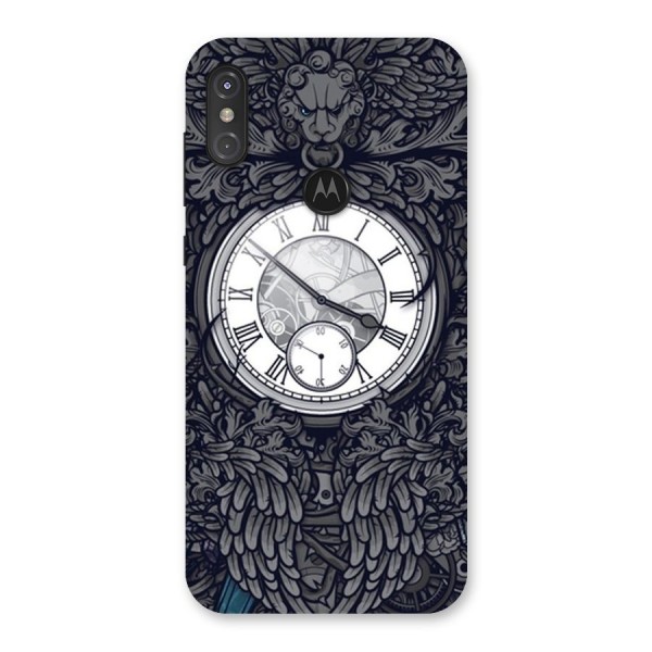 Wall Clock Back Case for Motorola One Power