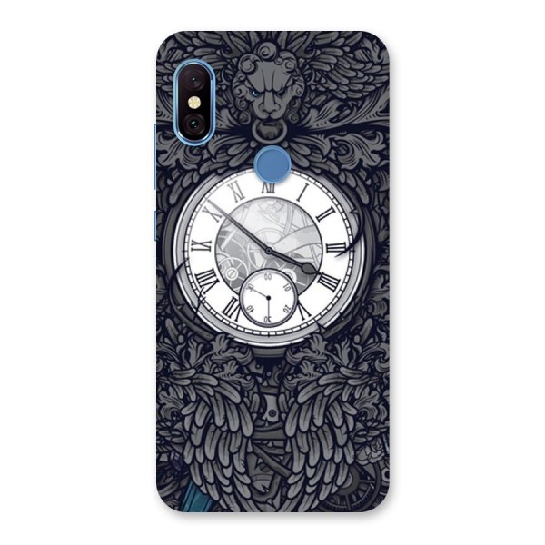 Wall Clock Back Case for Redmi Note 6 Pro