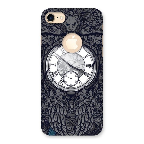 Wall Clock Back Case for iPhone 8 Logo Cut