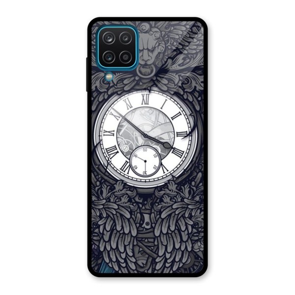 Wall Clock Glass Back Case for Galaxy A12