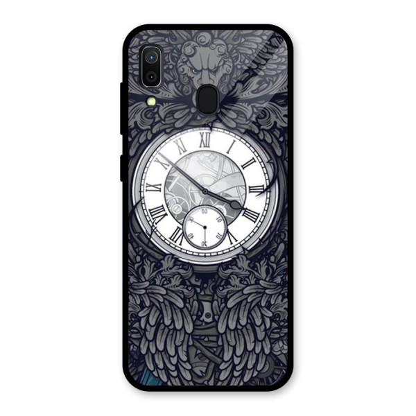 Wall Clock Glass Back Case for Galaxy A30