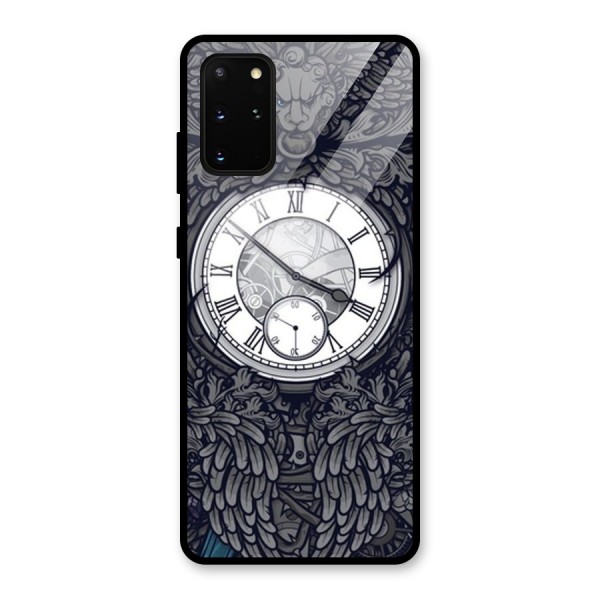 Wall Clock Glass Back Case for Galaxy S20 Plus