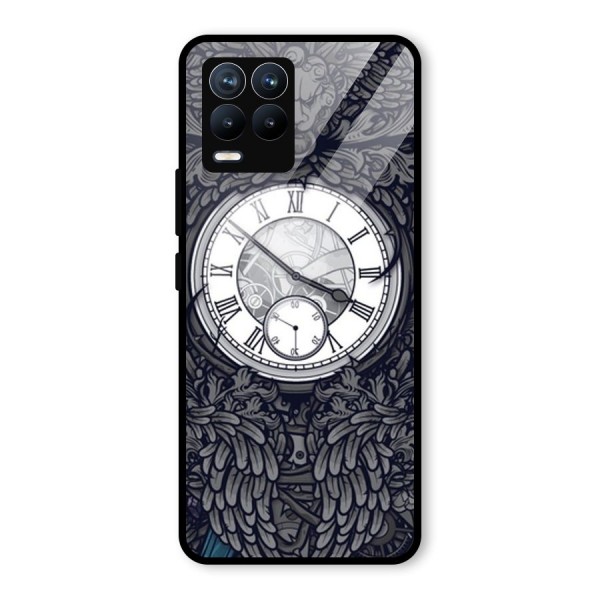 Wall Clock Glass Back Case for Realme 8 Pro