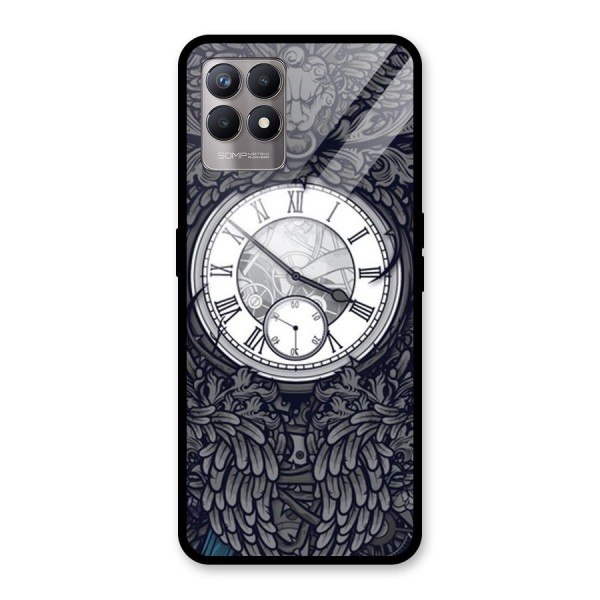 Wall Clock Glass Back Case for Realme 8i