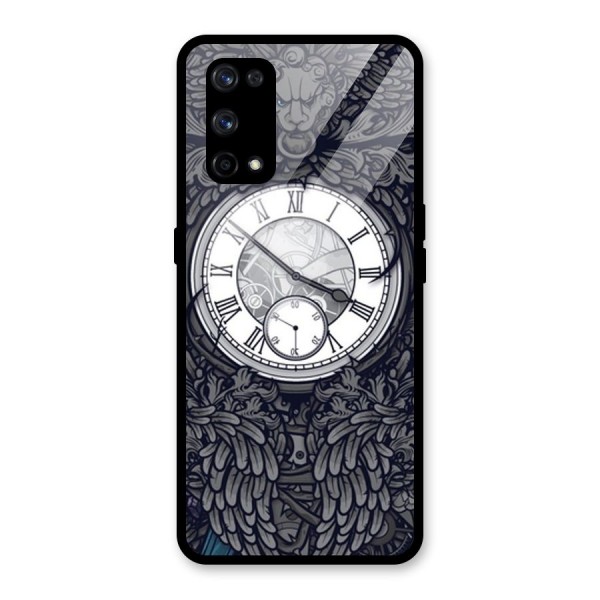 Wall Clock Glass Back Case for Realme X7 Pro