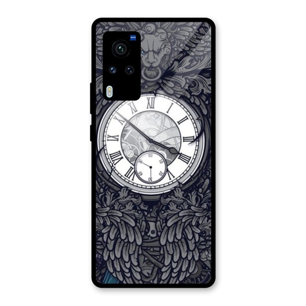 Wall Clock Glass Back Case for Vivo X60 Pro