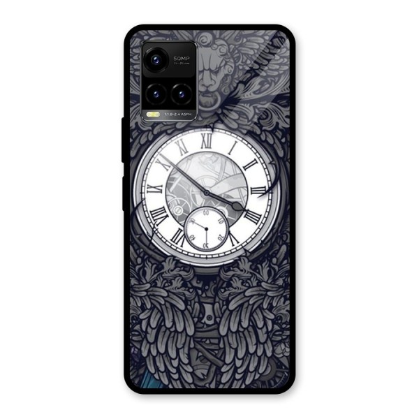 Wall Clock Glass Back Case for Vivo Y21 2021