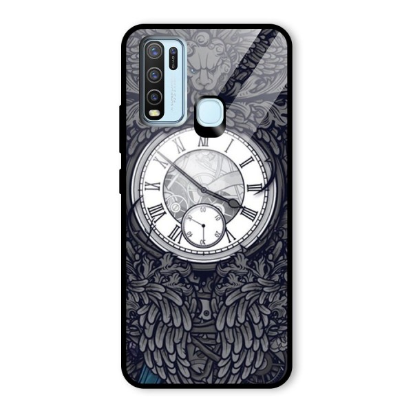 Wall Clock Glass Back Case for Vivo Y30