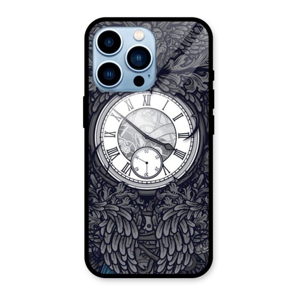 Wall Clock Glass Back Case for iPhone 13 Pro