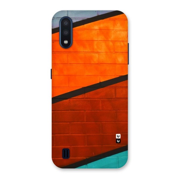 Wall Diagonal Stripes Back Case for Galaxy M01