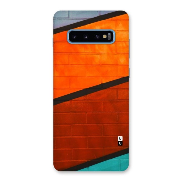 Wall Diagonal Stripes Back Case for Galaxy S10 Plus