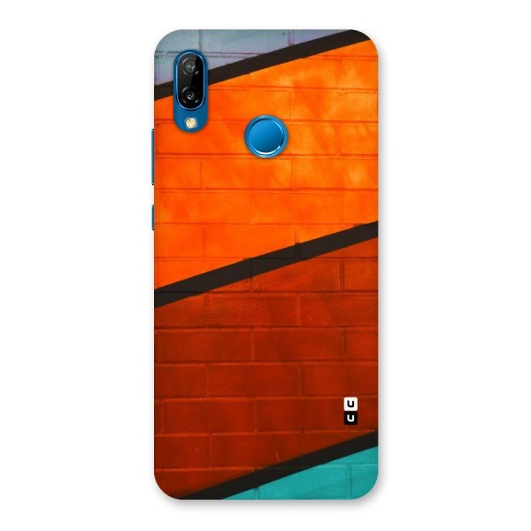 Wall Diagonal Stripes Back Case for Huawei P20 Lite