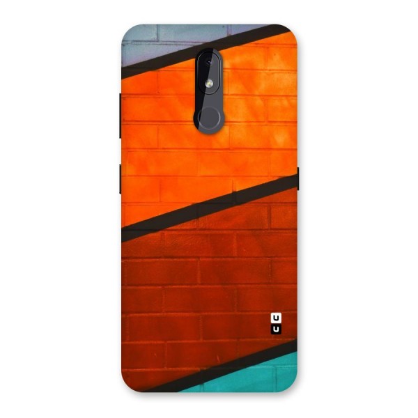 Wall Diagonal Stripes Back Case for Nokia 3.2