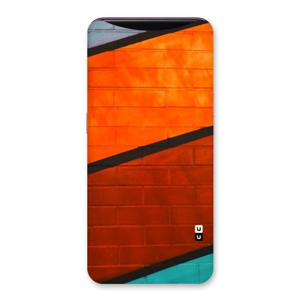 Wall Diagonal Stripes Back Case for Oppo Find X