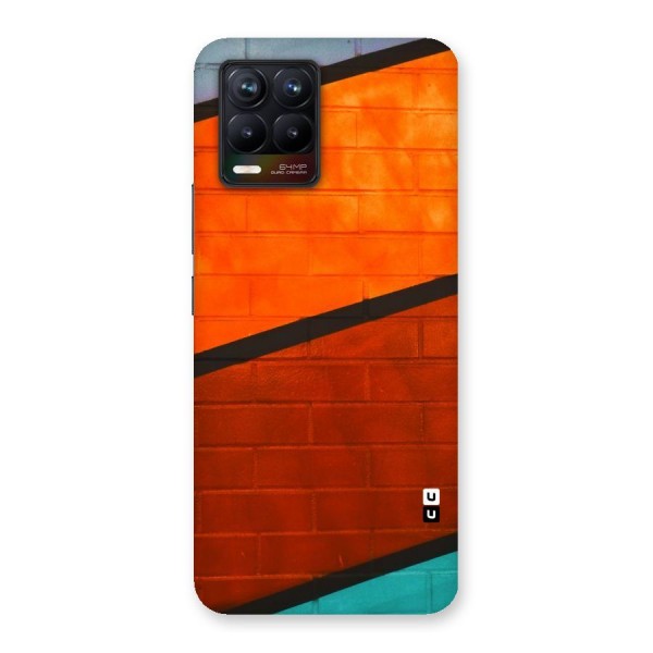 Wall Diagonal Stripes Back Case for Realme 8