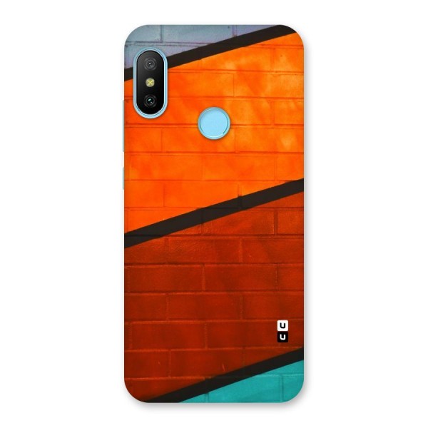 Wall Diagonal Stripes Back Case for Redmi 6 Pro