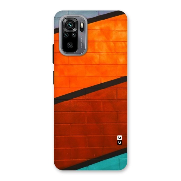 Wall Diagonal Stripes Back Case for Redmi Note 10