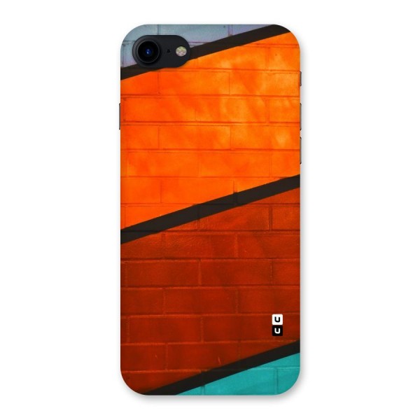 Wall Diagonal Stripes Back Case for iPhone SE 2020