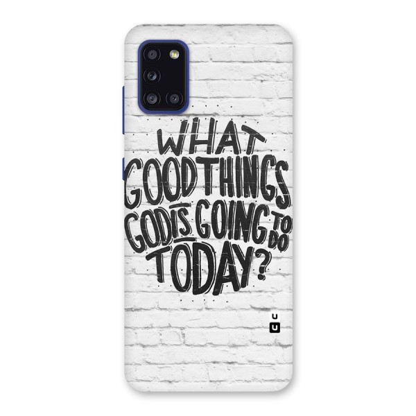 Wall Good Back Case for Galaxy A31