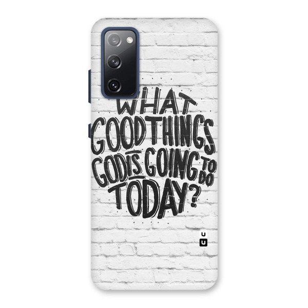 Wall Good Back Case for Galaxy S20 FE