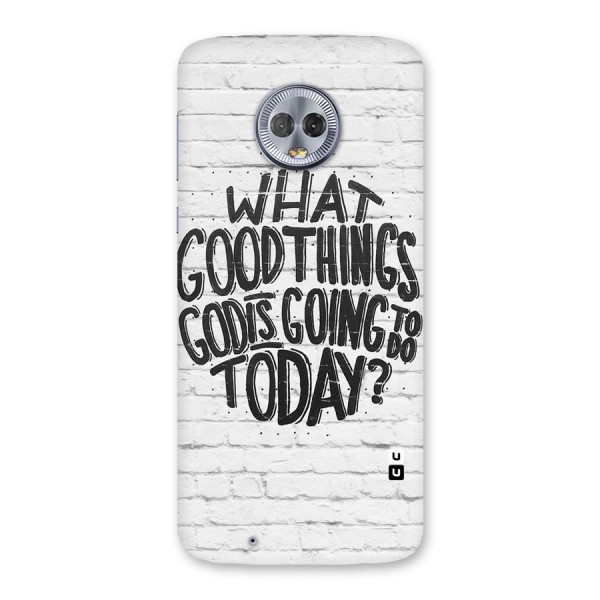 Wall Good Back Case for Moto G6