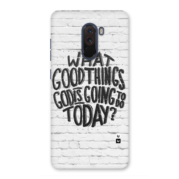 Wall Good Back Case for Poco F1