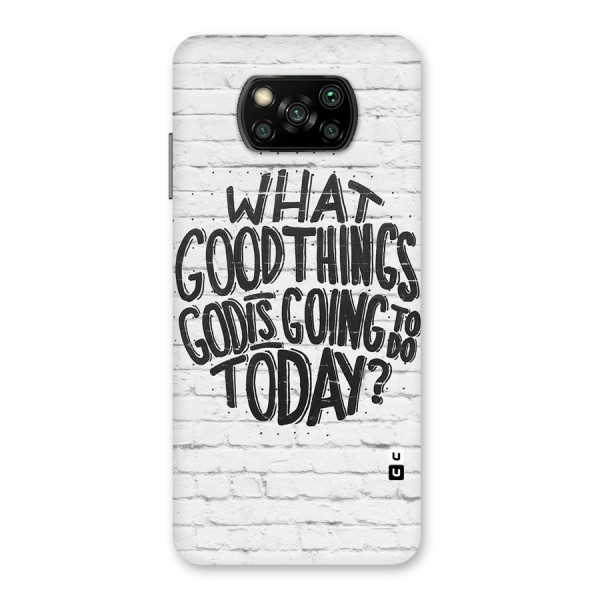 Wall Good Back Case for Poco X3