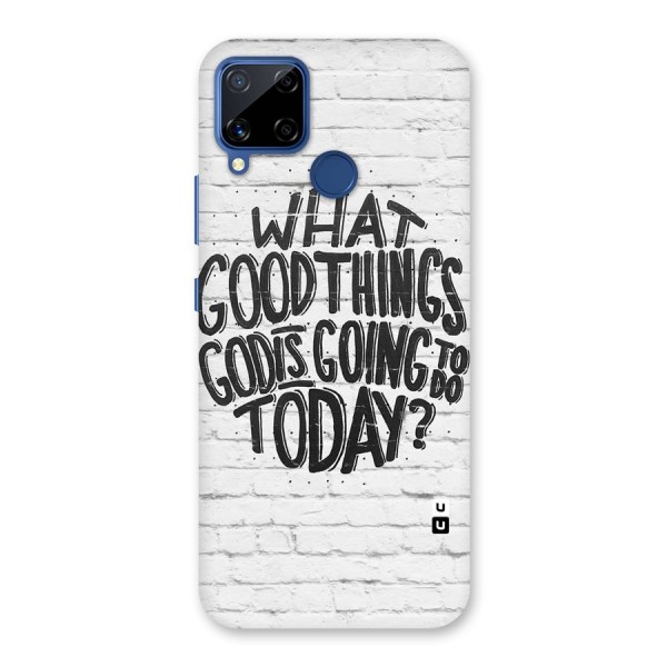 Wall Good Back Case for Realme C15