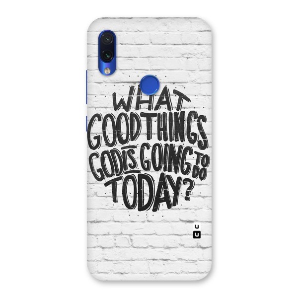 Wall Good Back Case for Redmi Note 7