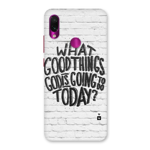 Wall Good Back Case for Redmi Note 7 Pro