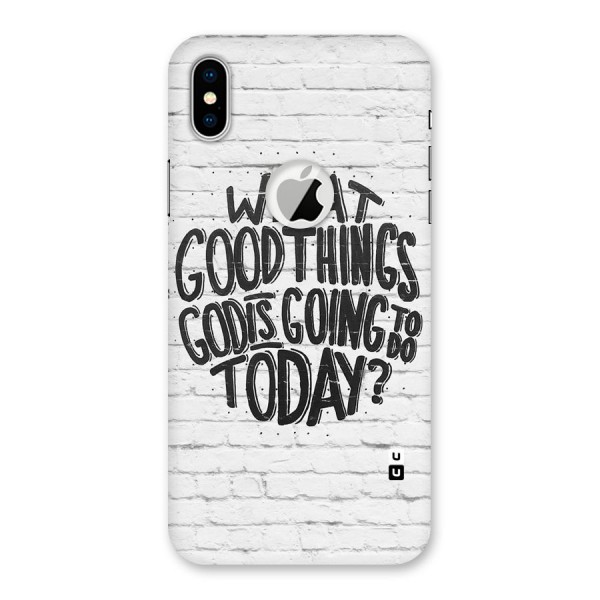 Wall Good Back Case for iPhone XS Logo Cut