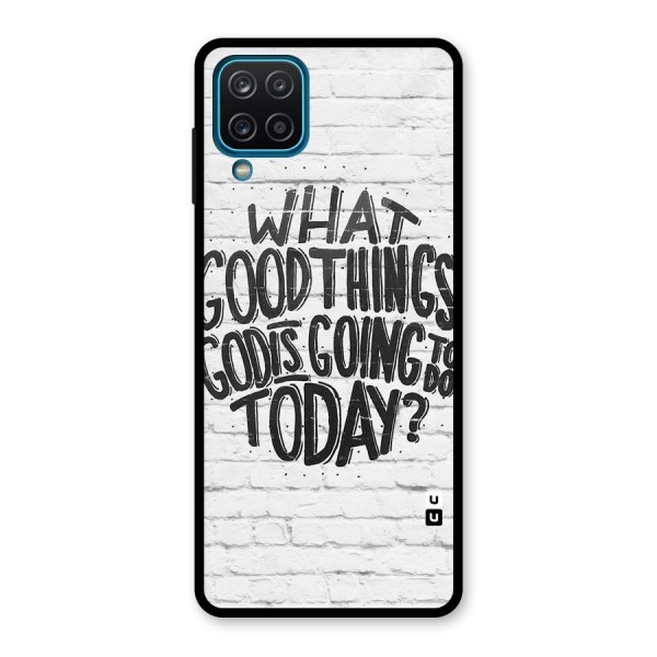 Wall Good Glass Back Case for Galaxy A12