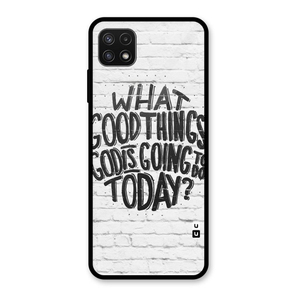 Wall Good Glass Back Case for Galaxy A22 5G