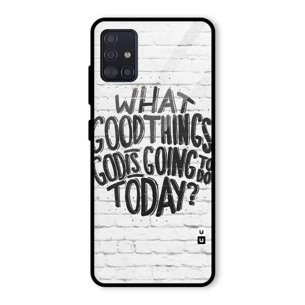 Wall Good Glass Back Case for Galaxy A51