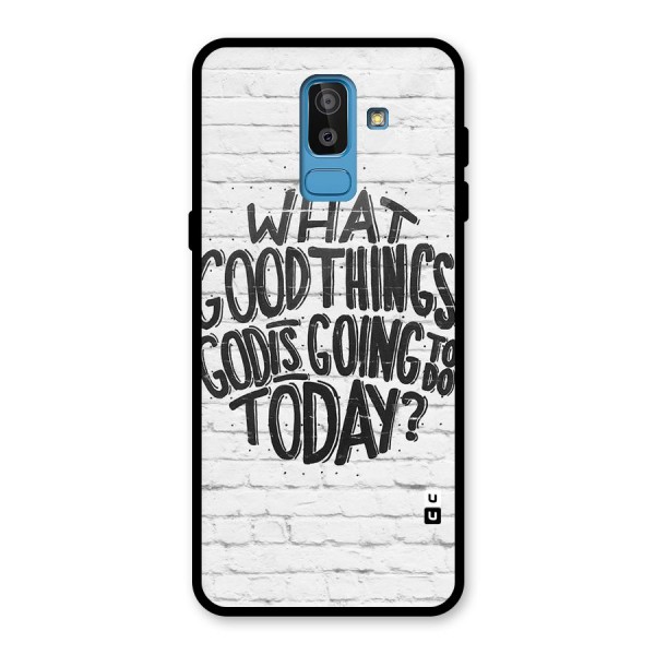 Wall Good Glass Back Case for Galaxy J8