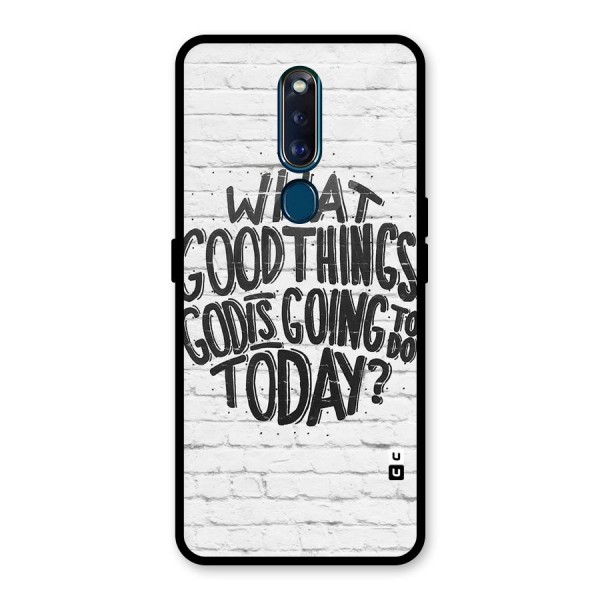 Wall Good Glass Back Case for Oppo F11 Pro