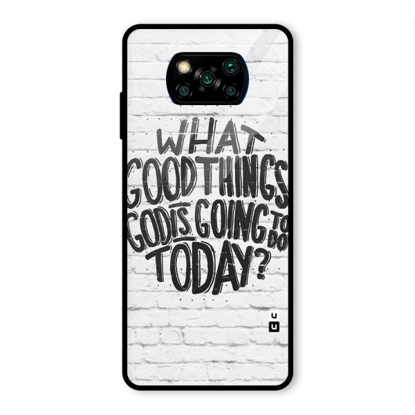 Wall Good Glass Back Case for Poco X3 Pro