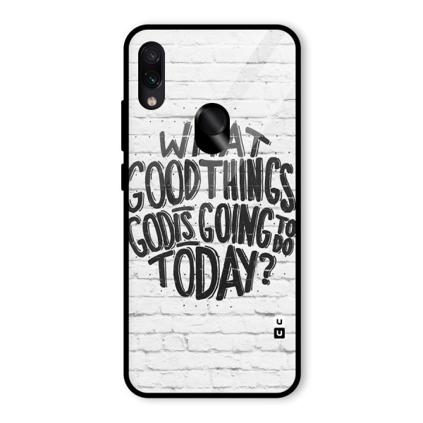 Wall Good Glass Back Case for Redmi Note 7