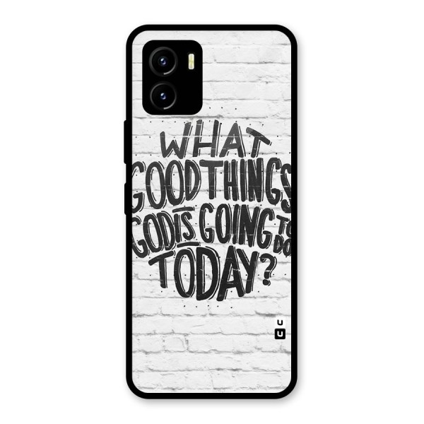 Wall Good Glass Back Case for Vivo Y15s