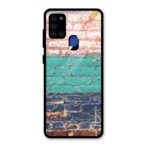 Wall Grafitty Glass Back Case for Galaxy A21s