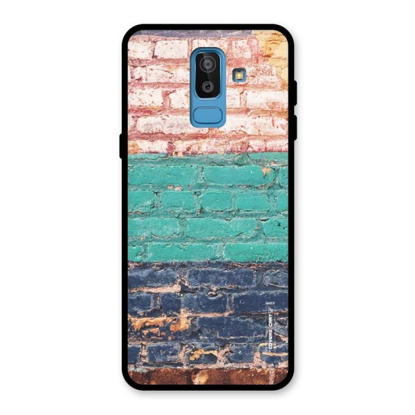 Wall Grafitty Glass Back Case for Galaxy J8