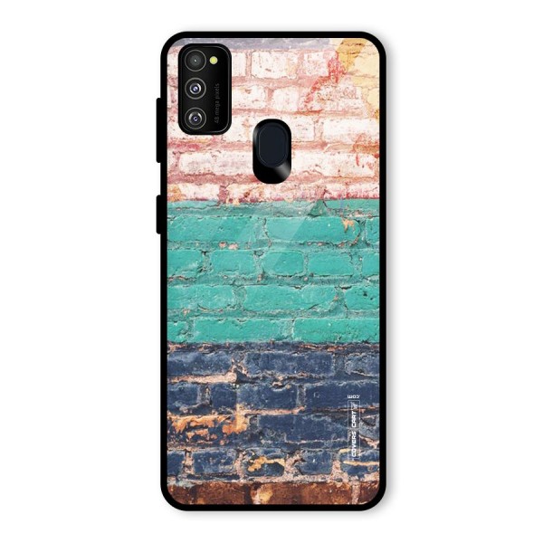 Wall Grafitty Glass Back Case for Galaxy M21