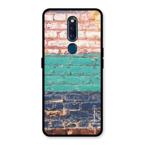 Wall Grafitty Glass Back Case for Oppo F11 Pro