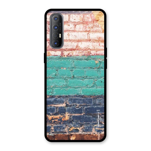 Wall Grafitty Glass Back Case for Oppo Reno3 Pro