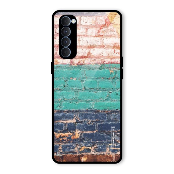 Wall Grafitty Glass Back Case for Oppo Reno4 Pro