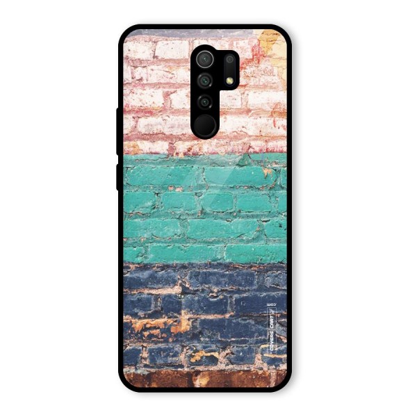 Wall Grafitty Glass Back Case for Redmi 9 Prime